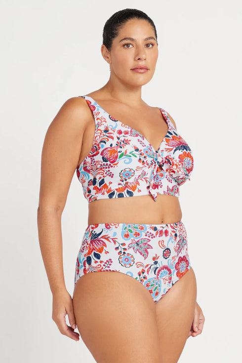 Artesands Loquacious Mondrian Reversible High Waist Swim Pant